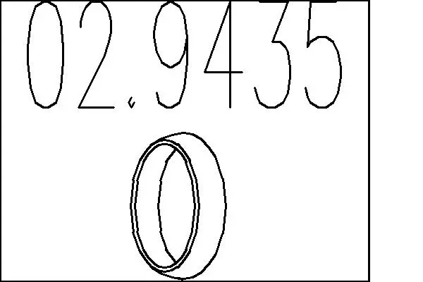 уплътнителен пръстен, изпуск. тръба MTS                 