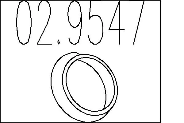 уплътнителен пръстен, изпуск. тръба MTS                 