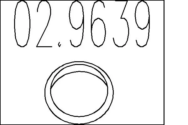 уплътнителен пръстен, изпуск. тръба MTS                 