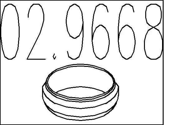 уплътнителен пръстен, изпуск. тръба MTS                 