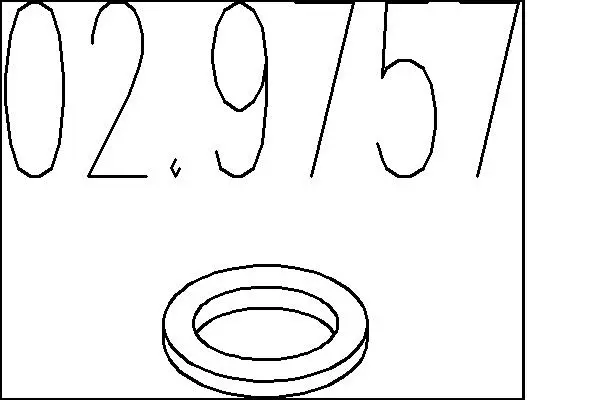 уплътнителен пръстен, изпуск. тръба MTS                 