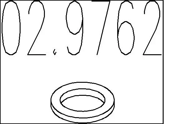 уплътнителен пръстен, изпуск. тръба MTS                 