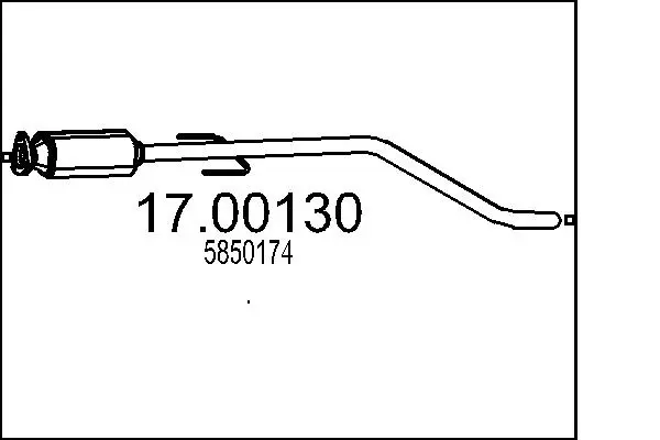 филтър за сажди-твърди частици, изпускателна система MTS                 