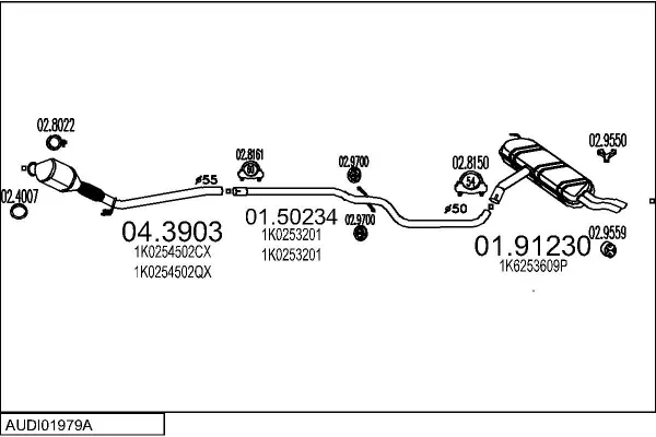 Изпускателна система MTS                 