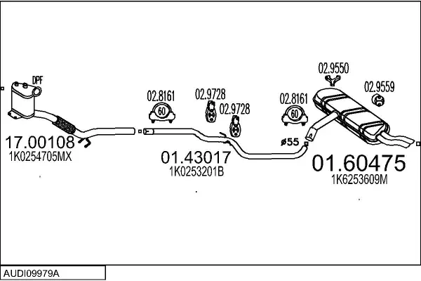 Изпускателна система MTS                 