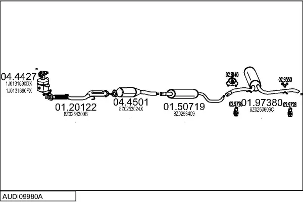 Изпускателна система MTS                 