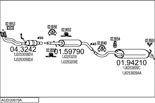 Изпускателна система MTS                 