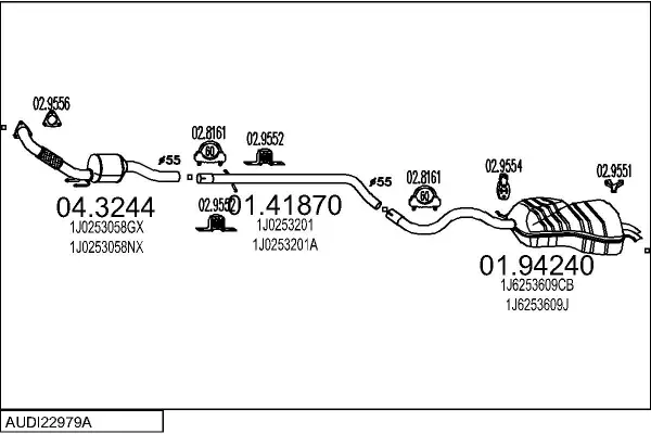 Изпускателна система MTS                 