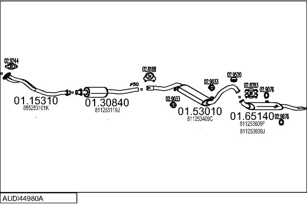 Изпускателна система MTS                 