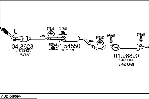 Изпускателна система MTS                 