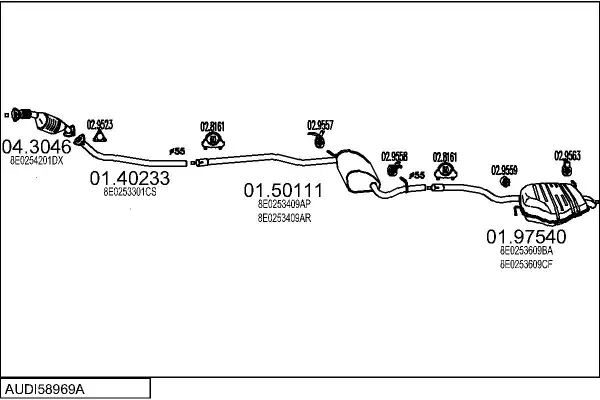 Изпускателна система MTS                 
