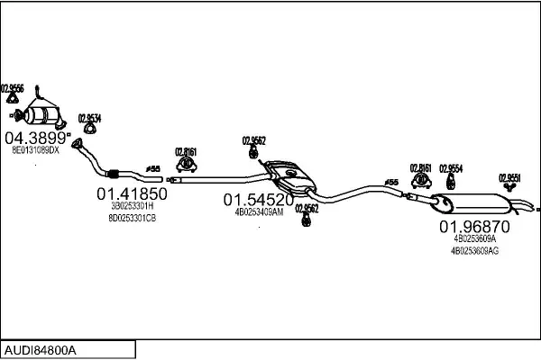 Изпускателна система MTS                 
