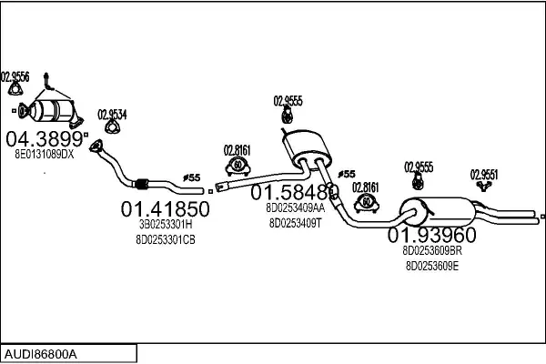 Изпускателна система MTS                 