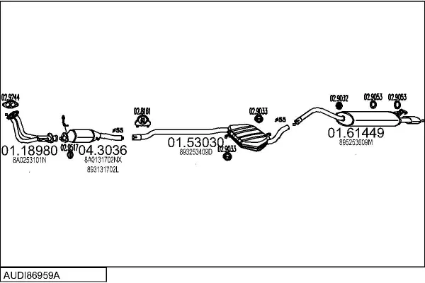 Изпускателна система MTS                 