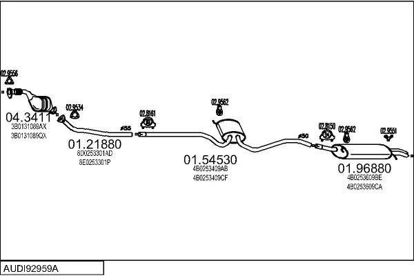 Изпускателна система MTS                 
