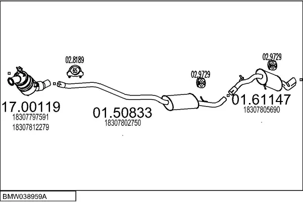 Изпускателна система MTS                 