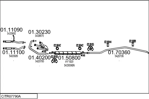 Изпускателна система MTS                 