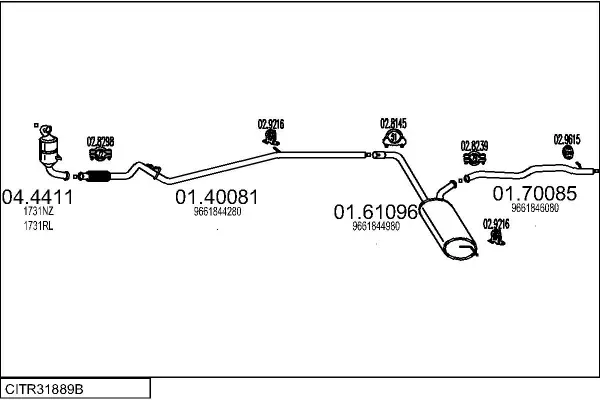 Изпускателна система MTS                 