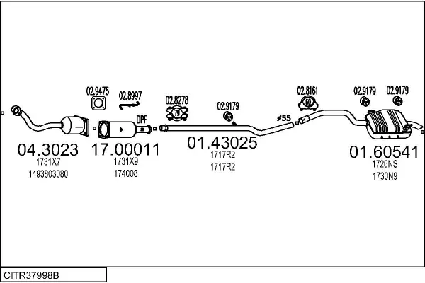 Изпускателна система MTS                 