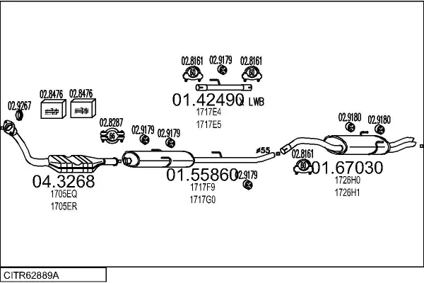 Изпускателна система MTS                 