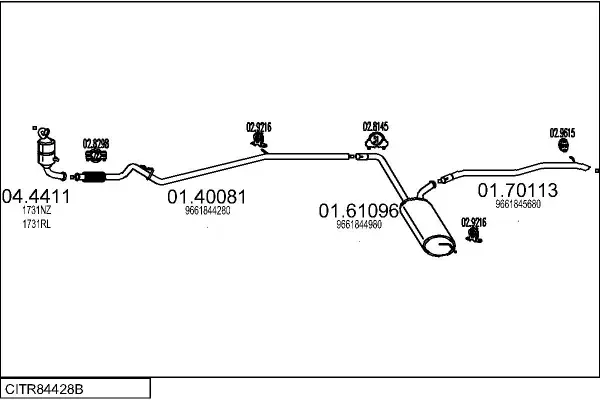 Изпускателна система MTS                 
