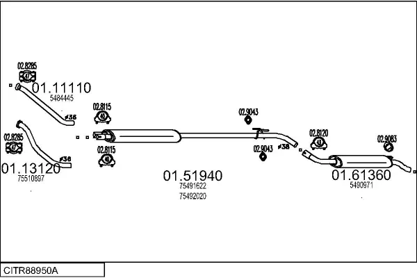 Изпускателна система MTS                 