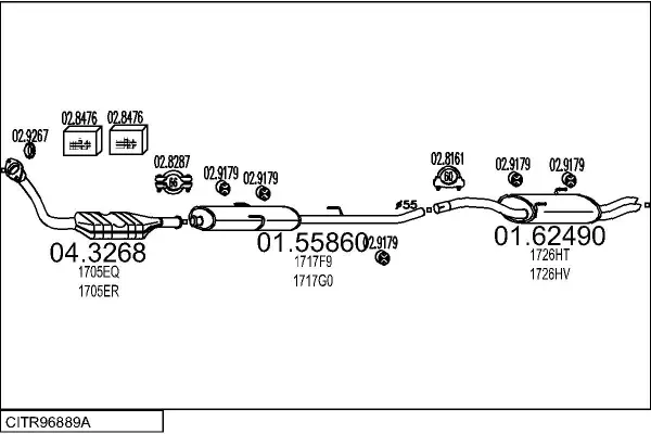 Изпускателна система MTS                 