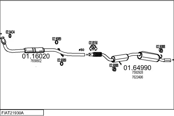 Изпускателна система MTS                 