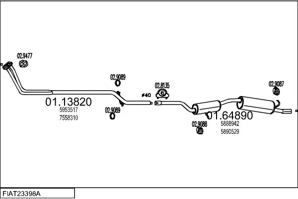 Изпускателна система MTS                 