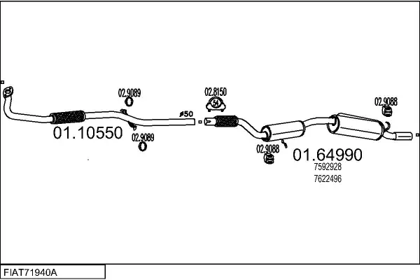 Изпускателна система MTS                 