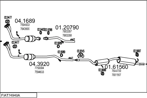 Изпускателна система MTS                 