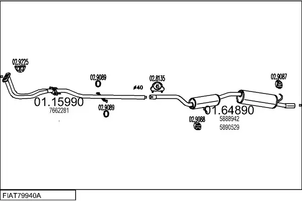 Изпускателна система MTS                 