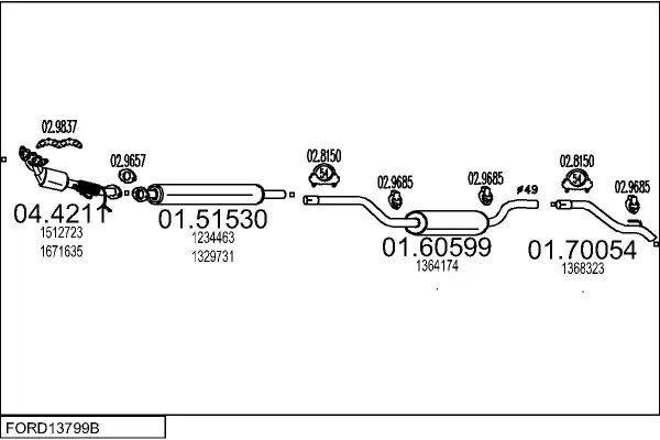 Изпускателна система MTS                 