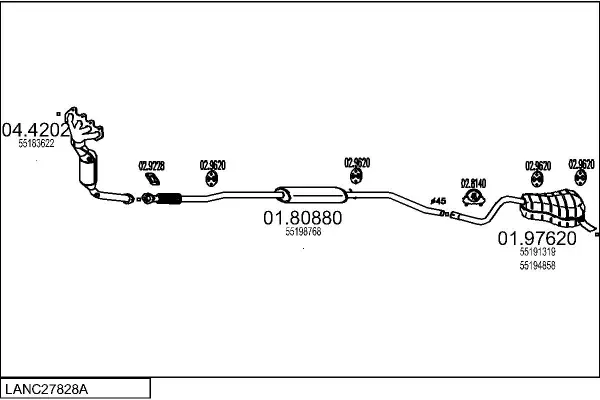 Изпускателна система MTS                 