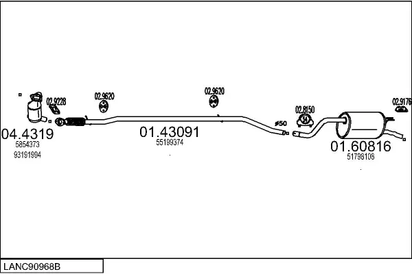Изпускателна система MTS                 