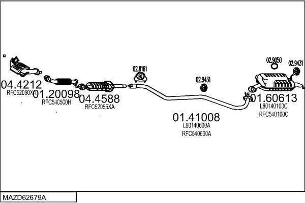 Изпускателна система MTS                 