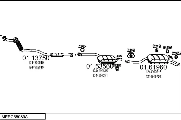 Изпускателна система MTS                 