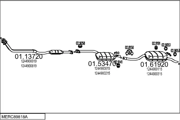 Изпускателна система MTS                 