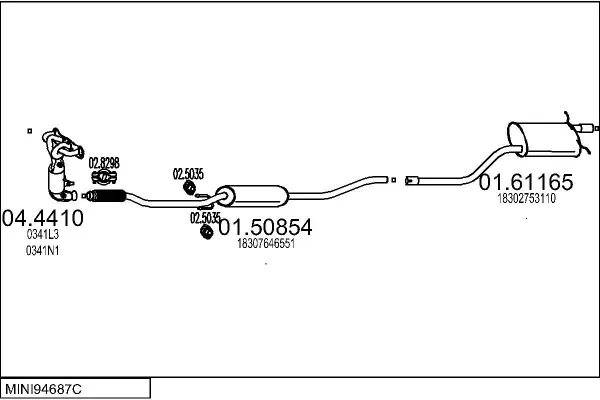 Изпускателна система MTS                 