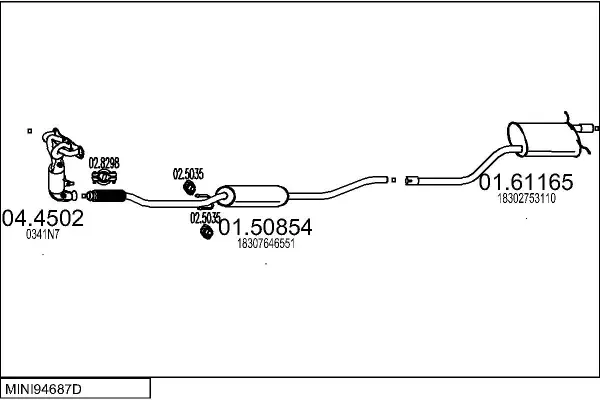 Изпускателна система MTS                 
