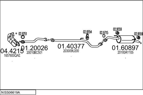 Изпускателна система MTS                 