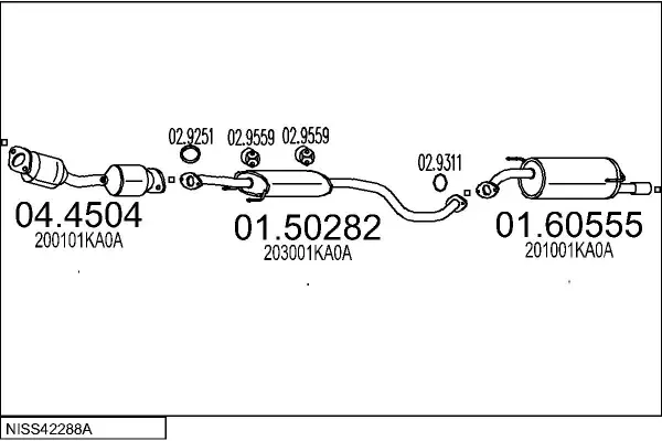 Изпускателна система MTS                 