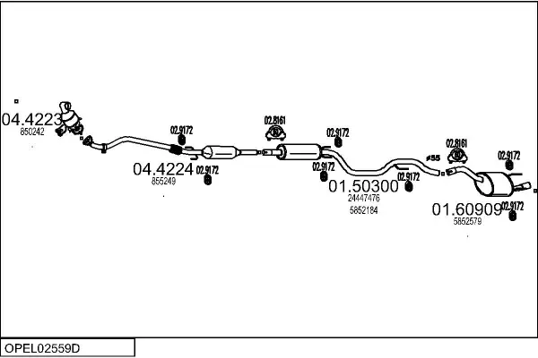 Изпускателна система MTS                 