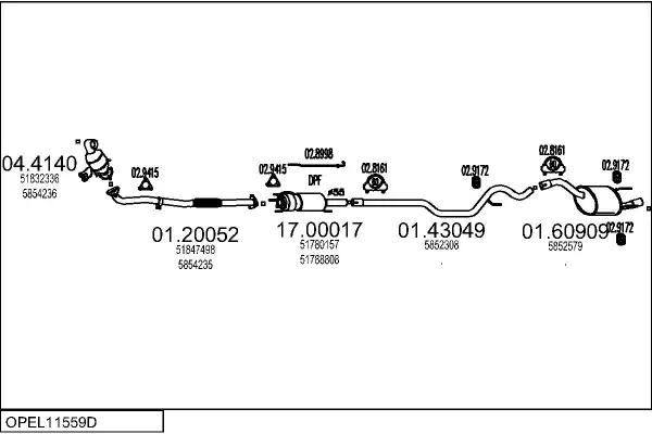 Изпускателна система MTS                 