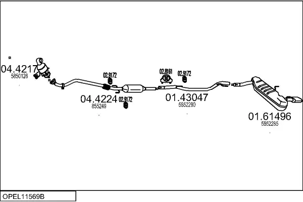 Изпускателна система MTS                 