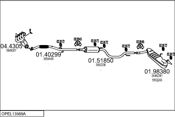 Изпускателна система MTS                 