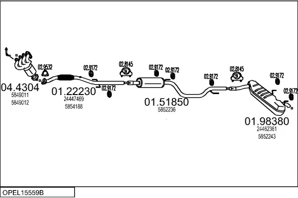 Изпускателна система MTS                 