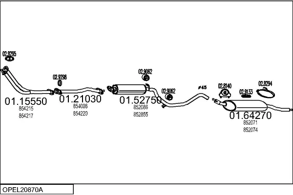 Изпускателна система MTS                 