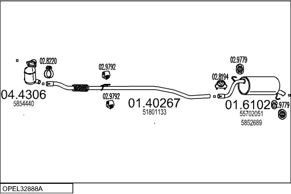 Изпускателна система MTS                 