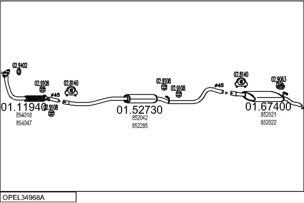 Изпускателна система MTS                 